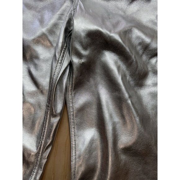 NWT Abercrombie & Fitch High Rise 90s Relaxed Jeans Metallic Silver 30/10 Curve - Picture 2 of 7